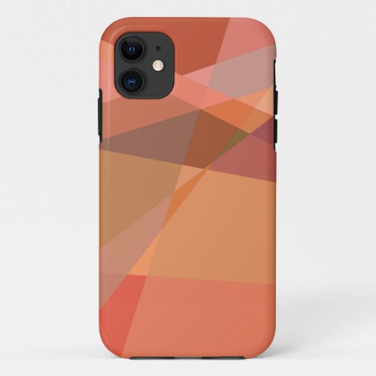 キュービズム抽象芸術アート |レトロ幾何学模様3 Case-Mate iPhoneケース (裏面)