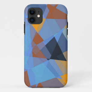 キュービズム抽象芸術アート レトロ幾何学模様4 iPhone 11 ケース