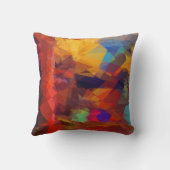 キュービズム抽象芸術アート |幾何モダンパターン2 クッション (裏面)