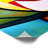 キュービズム抽象芸術顔 ポスター (角)