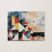 キュービズム海岸建築 ジグソーパズル (横)