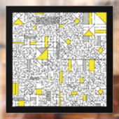 キュービズム迷路 ウィンドウサイン (シート2)