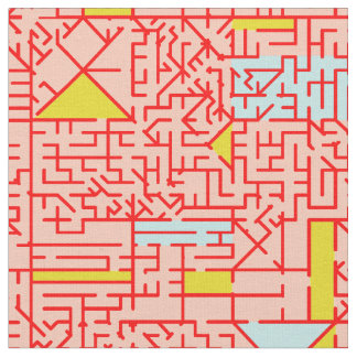 キュービズム迷路 ファブリック