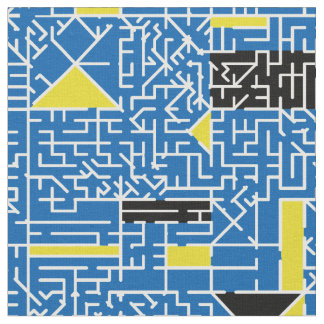 キュービズム迷路 ファブリック