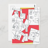 キュービックワールドポストカード ポストカード (正面/裏面)