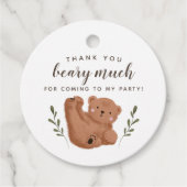 キュービーベアーサンキューベイリーウェイトボーイ誕生日 フェイバータグ (正面)