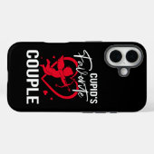 キューピッお気に入りのドのカップルおもしろい- Valentine's Day Case-Mate iPhoneケース (裏面 (横))