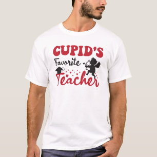 キューピッお気に入りのド先生バレンタインデー先生 Tシャツ