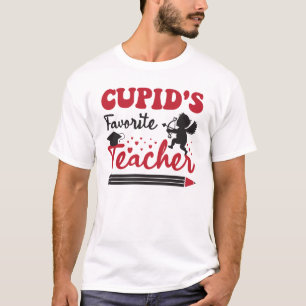 キューピッお気に入りのド先生バレンタインデー先生 Tシャツ