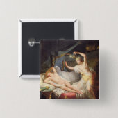 キューピッドおよび精神 缶バッジ (正面&裏面)