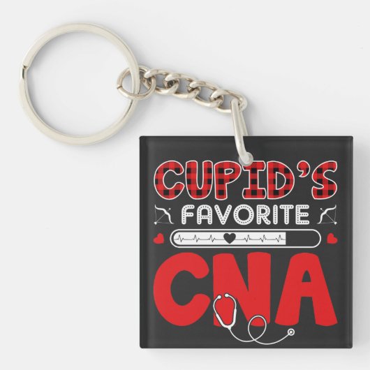 キューピッドお気に入りののCNA:看護ヒーローの感謝 キーホルダー (正面)