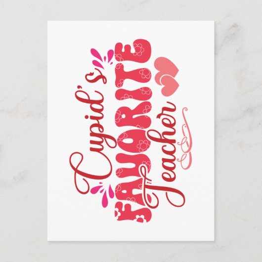 キューピッドお気に入りの先生 ポストカード (正面)