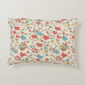 キューピッドが付いているバレンタインデーパターン アクセントクッション (裏面)