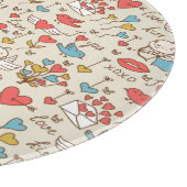 キューピッドが付いているバレンタインデーパターン カッティングボード (角)