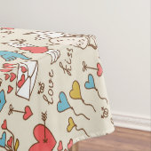 キューピッドが付いているバレンタインデーパターン テーブルクロス (インサイチュ)