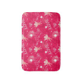 キューピッドが付いているバレンタインデーパターン バスマット (正面縦)