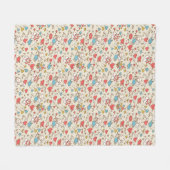 キューピッドが付いているバレンタインデーパターン フリースブランケット (正面(横))