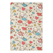 キューピッドが付いているバレンタインデーパターン ミニクリップボード (裏面)