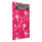 キューピッドが付いているバレンタインデーパターン ミニクリップボード (アングル)