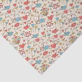 キューピッドが付いているバレンタインデーパターン 薄葉紙 (詳細)