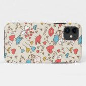 キューピッドが付いているバレンタインデーパターン Case-Mate iPhoneケース (裏面(横))