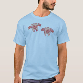 キューピッドくま-ピンク Tシャツ