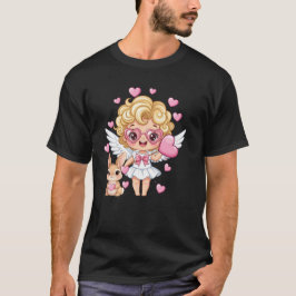 キューピッドとウサギのダンス Tシャツ