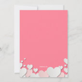 キューピッドとカクテルのパーティの招待状 招待状 (裏面)