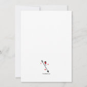 キューピッドとカクテル バレンタインデー 招待状 (裏面)