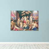 キューピッドとサイケの物語(パネル油) キャンバスプリント (インサイチュ (ウッドフロア))