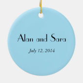 キューピッドとサイケ結婚ーのオーナメント セラミックオーナメント (裏面)