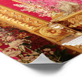 キューピッドとサイチェを描いたタペストリー・パネル ポスター (角)