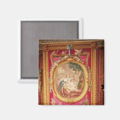 キューピッドとサイチェを描いたタペストリー・パネル マグネット (正面/裏面)