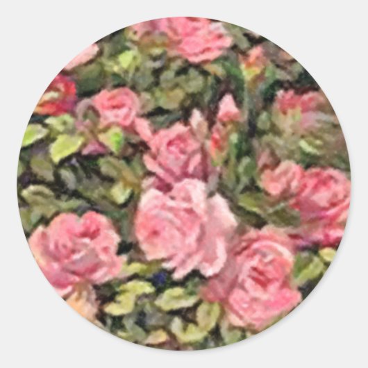 キューピッドとトピアリーシール ラウンドシール (正面)