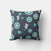 キューピッドとハートデジタルデザイン クッション (裏面)