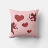 キューピッドとハート装飾用クッション クッション (裏面)