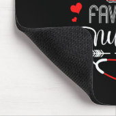 キューピッドのお気に入りのナースバレンタインデー看護メディア マウスパッド (コーナー)