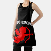 キューピッドのウィングマンかわいいバレンタインデーの夫の妻 エプロン (インサイチュ)