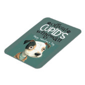 キューピッドのウィンマン…犬からバレンタイン冷蔵庫 マグネット (左側)