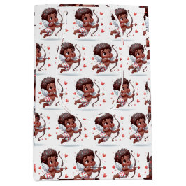 キューピッドのチャームベミーバレンタイン ミディアムペーパーバッグ