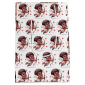 キューピッドのチャームベミーバレンタイン ミディアムペーパーバッグ (裏面)