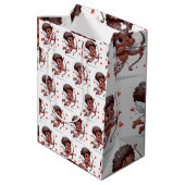 キューピッドのチャームベミーバレンタイン ミディアムペーパーバッグ (裏面アングル)