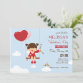 キューピッドのバレンタインのパーティの招待状を遊ぶこと 招待状 (スタンド正面)