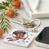 キューピッドのバレンタインデー キーホルダー (正面右)