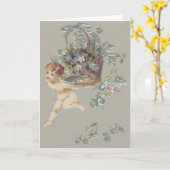キューピッドの天使のわすれな草 カード (黄色い花)