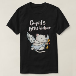 キューピッドの小さなヘルパー猫 Tシャツ