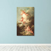 キューピッドの標的、'Les Amours des Dieux'から キャンバスプリント (インサイチュ (ウッドフロア))