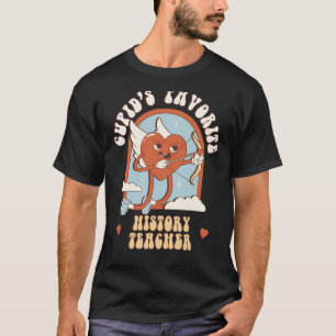 キューピッドの歴史お気に入りの先生先生かわいいグルーオ Tシャツ