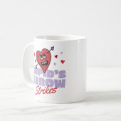 キューピッドの矢が当たる コーヒーマグカップ (正面左)