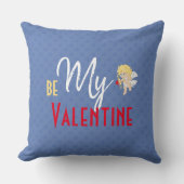 キューピッドの矢印は私のバレンタインハート パーソナライズされた クッション (正面)